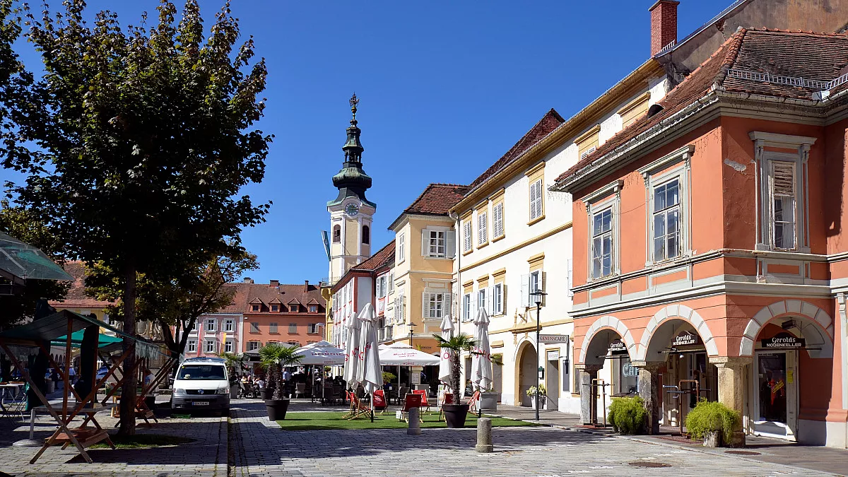 Bad Radkersburg. Hauptplatz. Shutterstock_2076970246