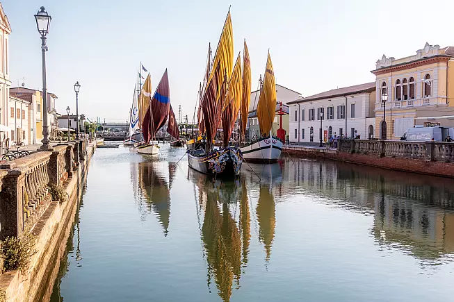 Il Porto Canale Leonardesco di Cesenatico. 
