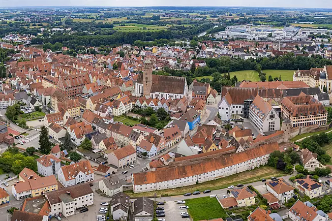 Vista aerea di Donauwörth.