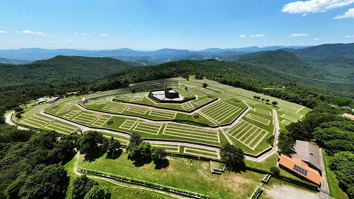 Cimitero Militare Germanico della Futa. Passo Futa, Firenzuola. Shutterstock_2490960681
