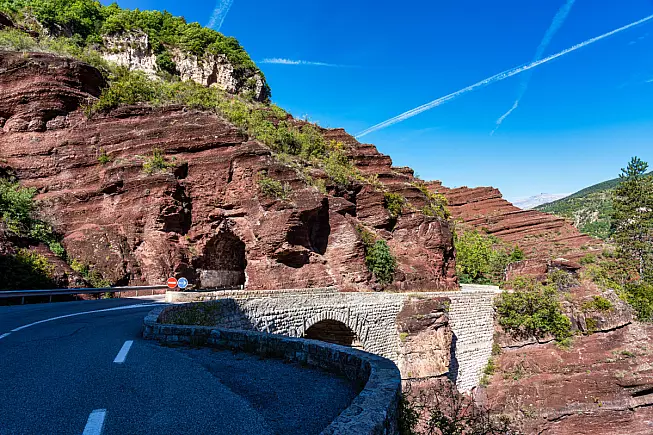 Gorges de Daluis, o Gole del Daluis. Shutterstock_1836227098