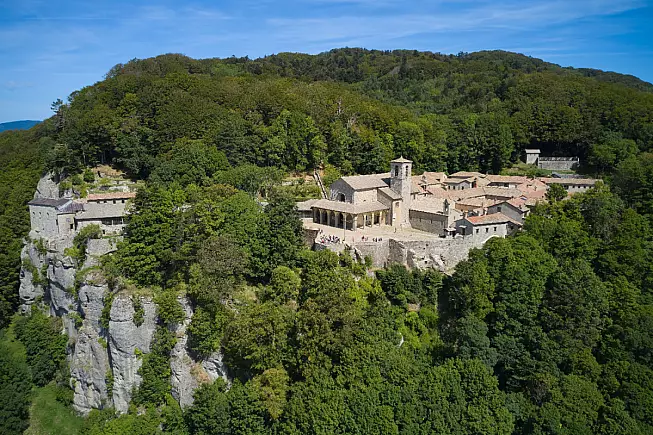 La Verna - Santuario Francescano. Santuario della Verna, Chiusi della Verna. Shutterstock_2205952121