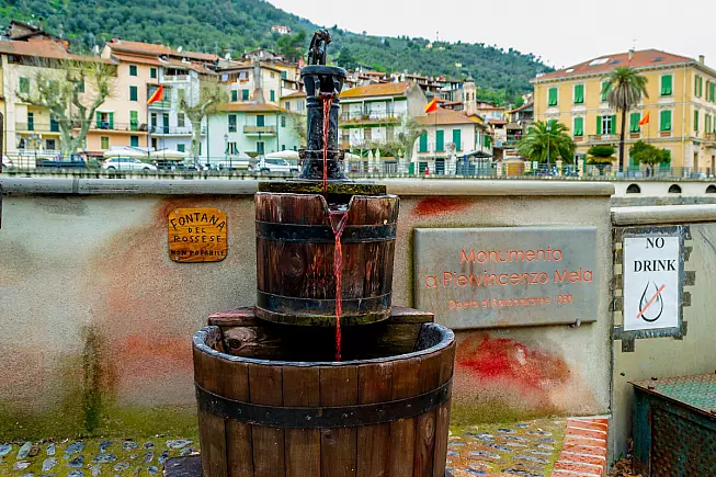 Fontana del Rossese. Dolceacqua, Imperia. Shutterstock_1089765323