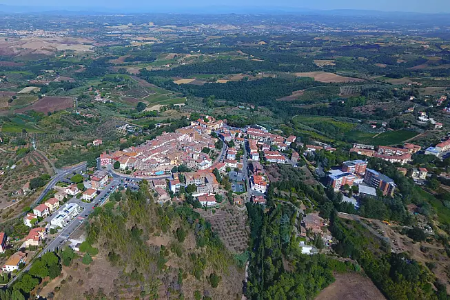 Montaione, vista dall'alto