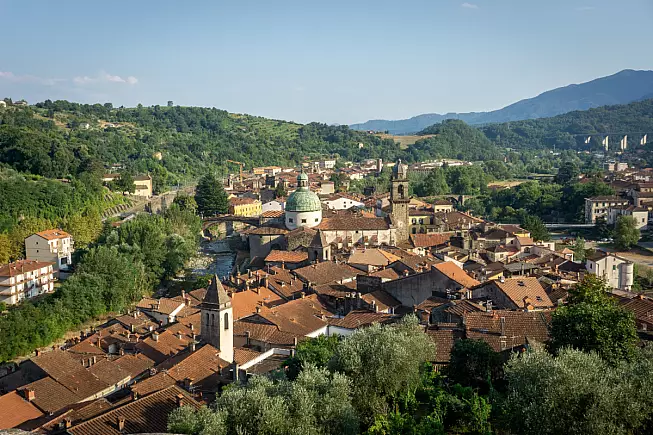Pontremoli, vista sul centro storico e sulla Concattedrale di S.Maria Assunta