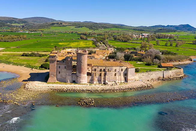 Castello di Santa Severa. Santa Severa, Roma. Shutterstock_2281737435