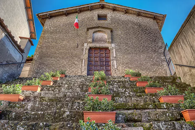 Chiesa di Santa Croce, Genazzano. Shutterstock_606996815