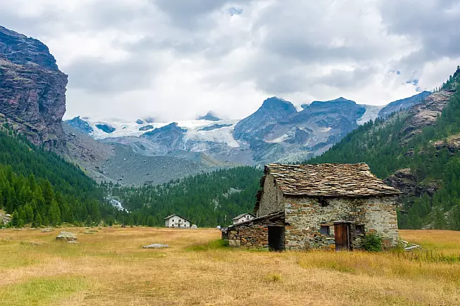 Col Tzecore, Valle di Ayas, Aosta. Shutterstock_2292719049