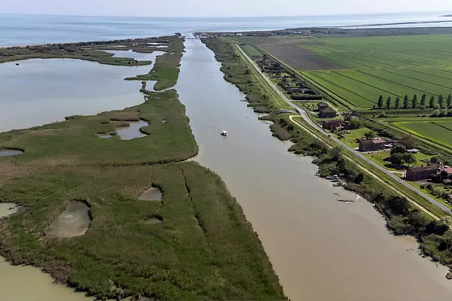 Parco Regionale del Delta del Po, Porto Tolle, sopra Goro