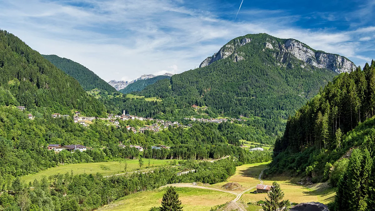 Passo Gobbera, Canal San Bovo, Trentino-Alto Adige. Shutterstock_1770517085
