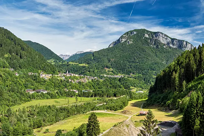 Passo Gobbera, Canal San Bovo, Trentino-Alto Adige. Shutterstock_1770517085