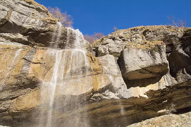 Cascata delle Barche, Amatrice, nel Parco Nazionale del Gran Sasso e Monti della Laga
