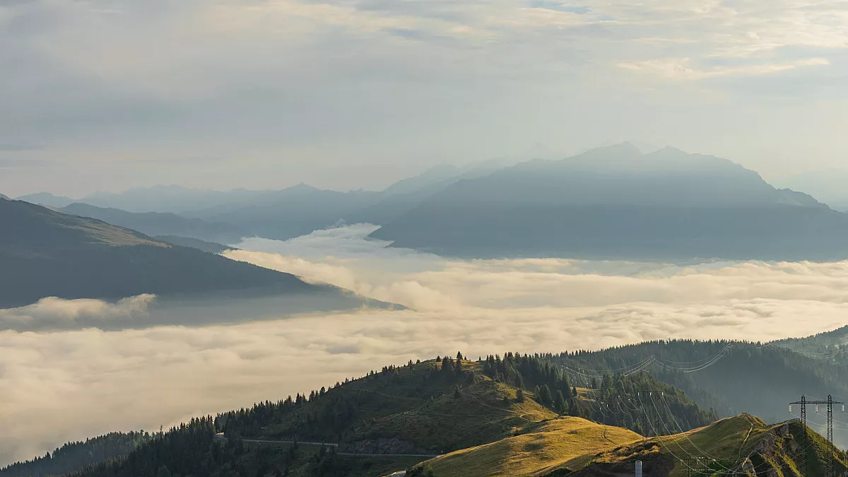 Jaufenpass o Passo Giovo, panorama. Shutterstock_2510379165
