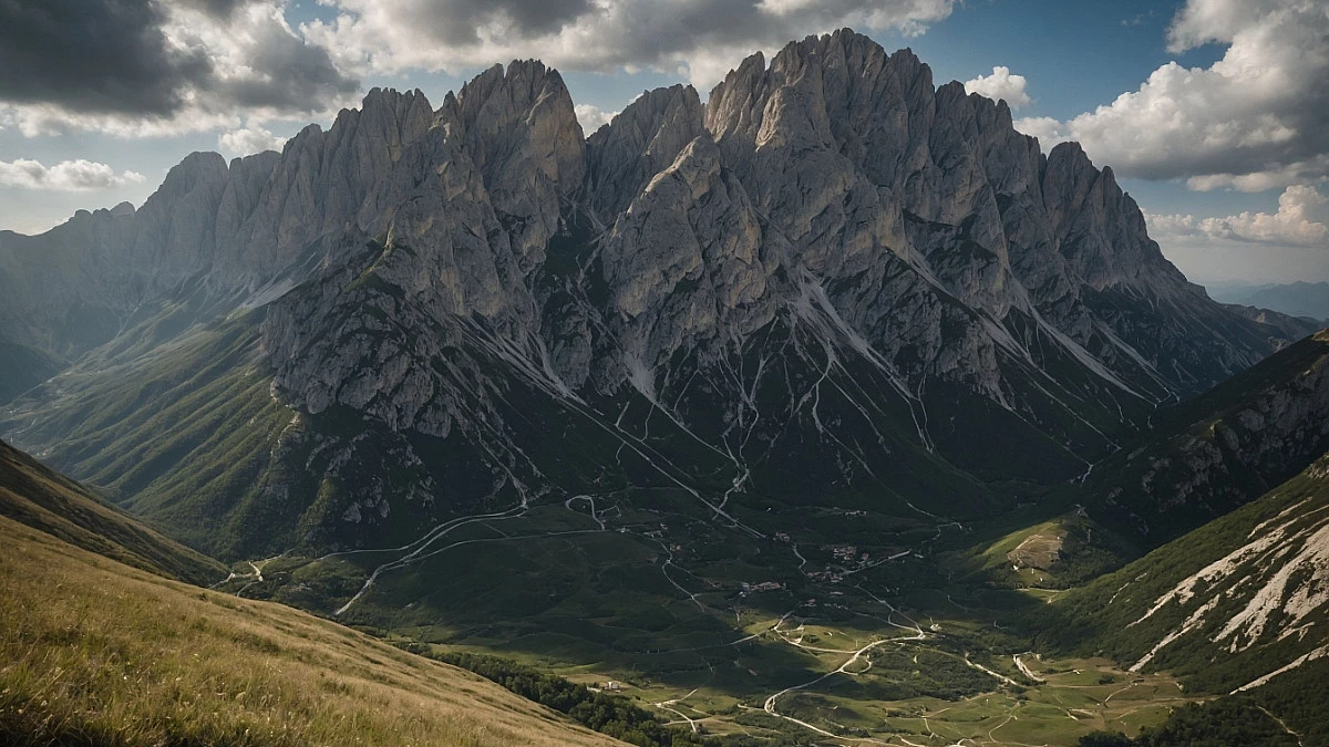 Monti della Laga, nel Parco Nazionale del Gran Sasso e Monti della Laga. Shutterstock_2629203287