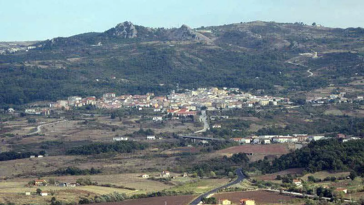 Vista su Sant'Andrea di Conza, Campania. 