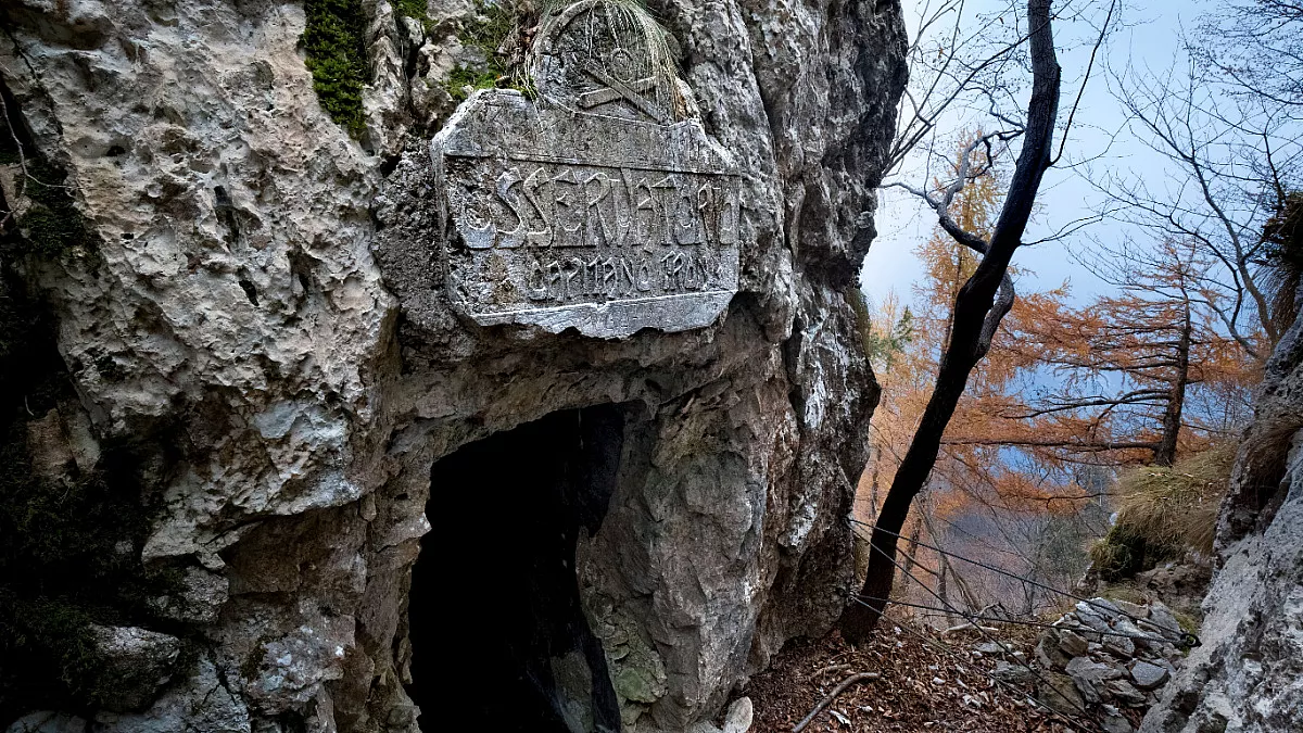 Strada delle 52 Gallerie, Pasubio. Shutterstock_2145256389