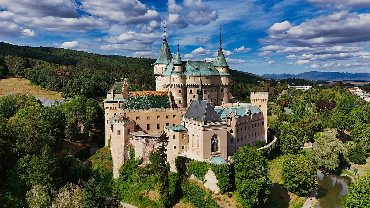 Il castello, perla della cittadina slovacca di Bojnice.