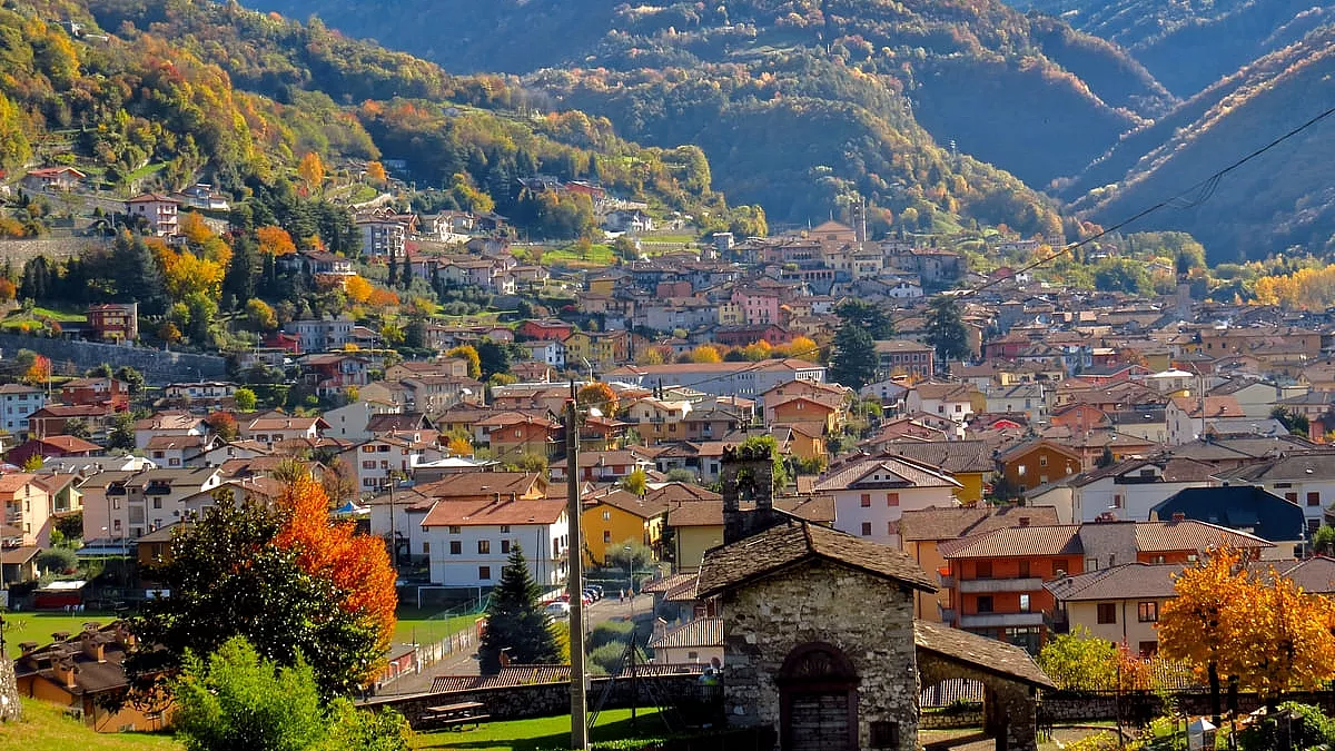 Vista su Bienno, Val Camonica.