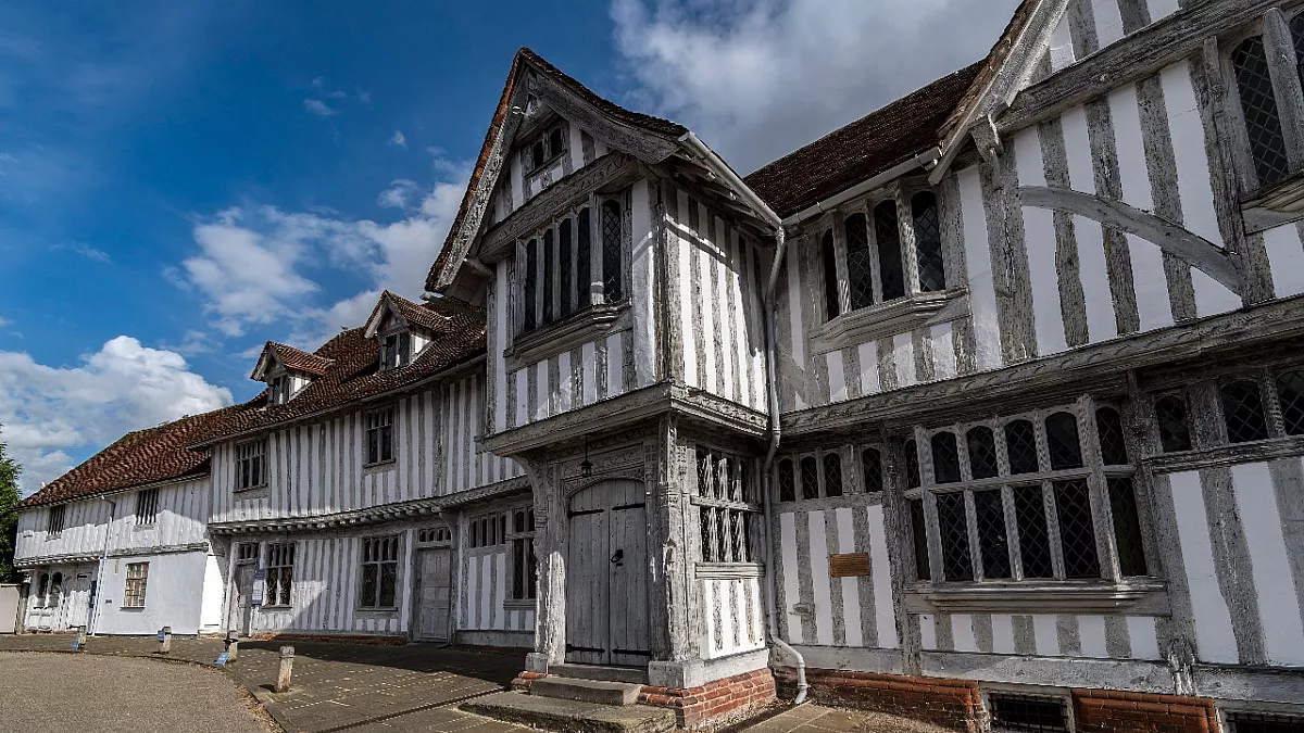 Lavenham Guildhall, Suffolk. Shutterstock_2049537560