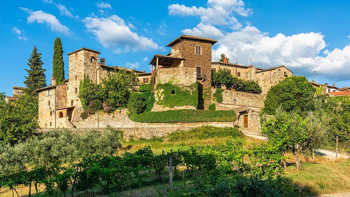 Il borgo medievale di Montefioralle.