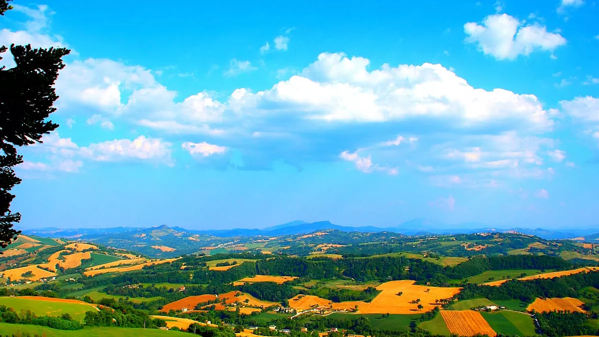 La vista impareggiabile che si gode da San Ginesio.