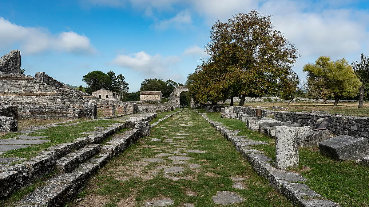Il parco archeologico romano di Sepino. 