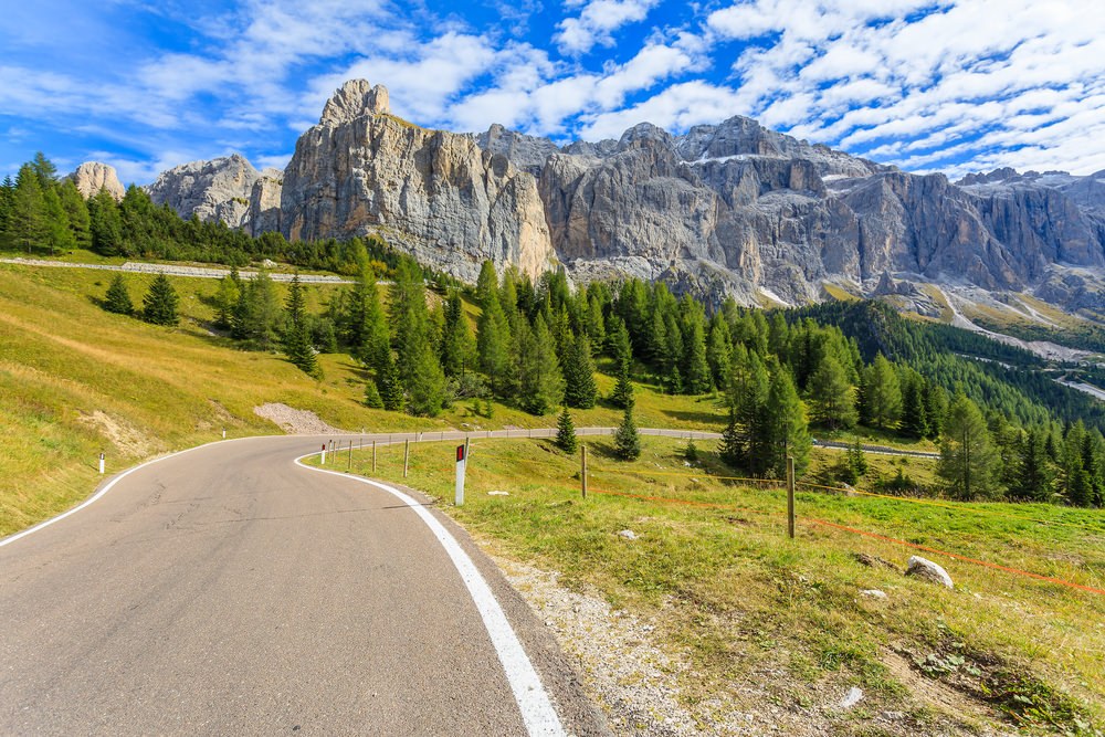 Passo Gardena in moto