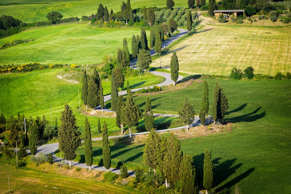 Val d'Orcia, Toscana in moto