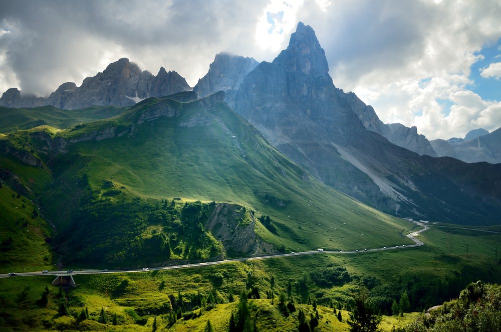 Passo Rolle in moto