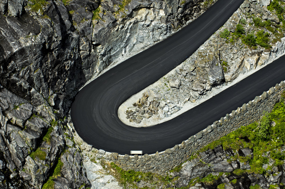 Trollstigen, curve