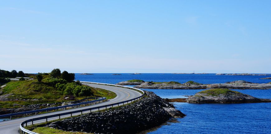 Viaggio in moto in Scandinavia: l'Atlantic Ocean Road