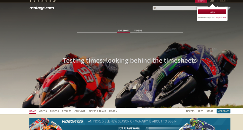 MotoGp Website