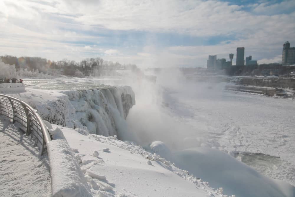 Cascate del Niagara inverno