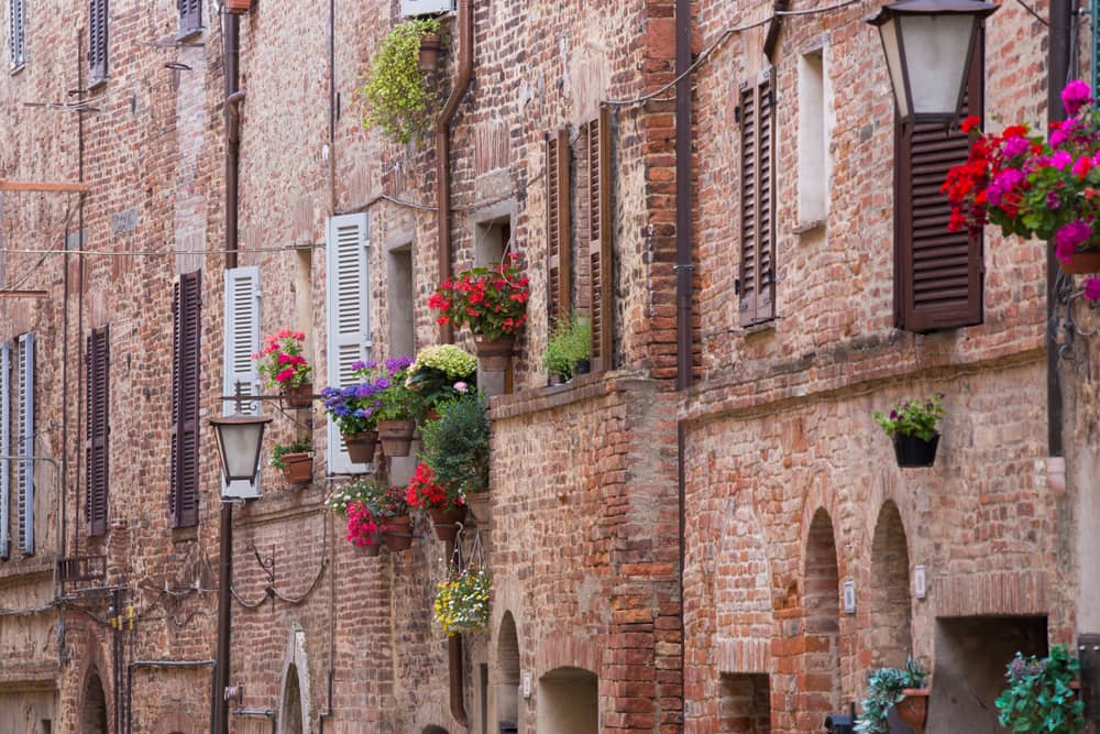 Val di Chiana: Città della Pieve, centro storico, case